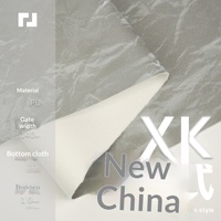 Nouveau tissu en cuir PU souple de 1,0 mm avec dos en feutre, texture de soie chinoise, cuir artificiel pour sac à main