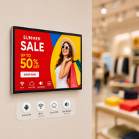 Monitor Iklan Digital Poster 21.5/23.24/27/32 Inci 1920x1080 HD Layar LCD Dinding Rk3568 Android 11 Animasi SDK