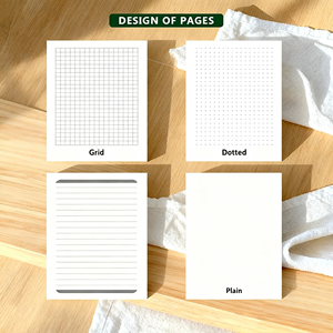 Cuaderno <span class=keywords><strong>de</strong></span> Tapa Dura con Cubierta <span class=keywords><strong>de</strong></span> Lino, Diario A5 con Encuadernación Cosida, 40 Páginas Rayadas, Papelería <span class=keywords><strong>de</strong></span> Regalo con Estampado en Relieve - Product Image 5