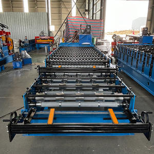 Hochwertige TR5 und Wellblech-Doppelschicht-Rollformmaschine mit Touchscreen-PLC-Steuerungssystem - Product Image 4