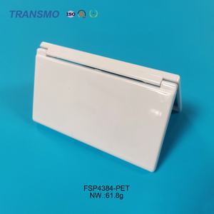 Nouvelle palette d'ombres à paupières carrées personnalisées, 3 couleurs, emballage de maquillage, palette de blush avec miroir, poudre hautement pigmentée, emballage - Product Image 1