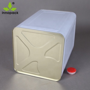 Bidon en <span class=keywords><strong>métal</strong></span> pour huile de cuisson, 18L, <span class=keywords><strong>20L</strong></span>, grand carré, vide, pour huile de cuisson comestible, emballage en boîte de conserve - Product Image 5