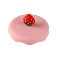 Tasse à café nordique pour thé de noël, pièces, avec logo de fraise et couvercle en silicone, vente en gros