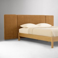 Lit en bois de style européen classique avec rangement intégré