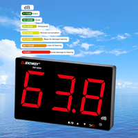 SNDWAY SW525A 30 ~ 130db Testeur de niveau sonore, grand écran LCD Type de suspension murale Mesure du bruit décibel avec alarme