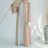 Nouvelle tenue islamique Sharut, Turquie, EID Ramadan, Abaya modeste, Kimono, robe pour femmes musulmanes, broderie florale, Abaya Nida, robe Dubai