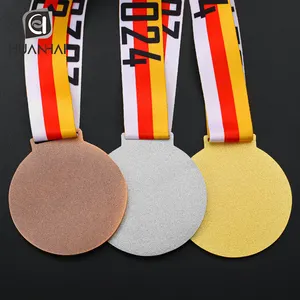 주문 금 금속 3D 로고 독일 climeing 스포츠 트로피 메달