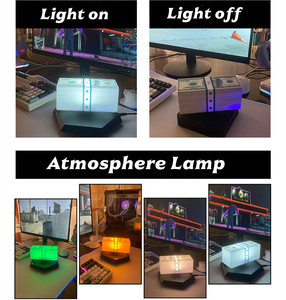 Levitación Magnética Creativa Impresa en 3D 360 °   Lámpara Flotante con Efecto de Dinero, Luz LED de Cambio de Color, Decoración Tecnológica para el Hogar - Product Image 5