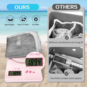 <b>Beach</b> Bag Organizer Inserts for XL Bogg Bag <b>Accessories</b> Original XL Lightweight Mesh Insert Divider Pouch Organizing Rubber Tote - Product Image 5