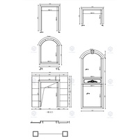 Projet de revêtement de sol en marbre pour villa à domicile au Qatar, jet d'eau décoratif, murale en marbre de luxe, colonne en pierre