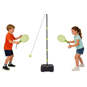 Juego de <span class=keywords><strong>Tenis</strong></span> Portátil para Exteriores, Entrenador de Swing con 1 Poste, 2 Raquetas y 1 Pelota, Juguete Deportivo Interactivo para Niños, para Jugar en el Patio Trasero - Product Image 1