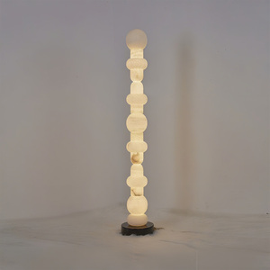 Đèn đứng nghệ thuật đá cẩm thạch phong cách hiện đại tối giản sang trọng nhẹ nhàng, phòng khách biệt thự, phong cách Bắc Âu, đèn LED đặc trưng - Product Image 1