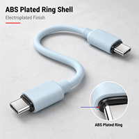 Câble USB PD 60W en silicone avec design en alliage d'aluminium compatible avec ordinateur portable, moniteur, téléphone portable