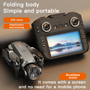 Mini dron para principiantes con cámara 4K, flujo óptico, motor sin escobillas y GPS para fácil práctica de vuelo RC y fotografía aérea. - Product Image 2