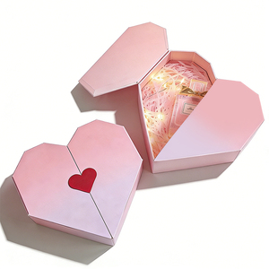 Caja de Regalo de Papel con Forma de Corazón, Ecológica, Elegante, <span class=keywords><strong>para</strong></span> Cosméticos, Joyería, Recuerdos, Perfumes, Aniversarios - Product Image 3