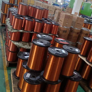 توريد AWG 18 20 22 24 26 28 30 32 34 SWG سلك ألومنيوم دائري بالمينا لف أسلاك ألومنيوم مغناطيسية - Product Image 1