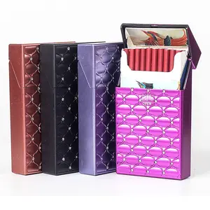 XY105CCP02-F neue Diamond Design Zigaretten etui Haushalts gitter Design Lady 20pcs Kapazität Zigaretten Tabak Rauchen Zubehör