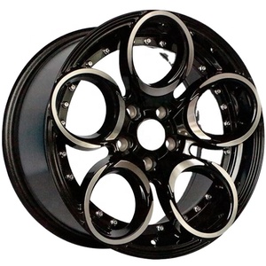 Llantas de aleación de tamaño completo tipo trébol de cuatro hojas de 17 pulgadas con remaches, 4 o 5 birlos, labio mecanizado, para modificación todoterreno - Product Image 1