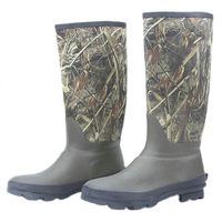 Bottes de pluie montantes en néoprène et caoutchouc antidérapantes YL-132 pour hommes, idéales pour la chasse - Vente en gros