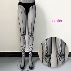 W3642-2023 của phụ nữ Hàng dệt kim Sexy lưới xuyên qua xà cạp Thiết kế quần pantyhose phụ nữ - Product Image 5