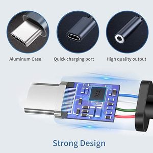 อะแดปเตอร์ชาร์จเร็วแบบ2-in-1 USB-C ถึง3.5มม. & PD3.0 | ตัวรับสัญญาณเสียง Hi-Fi AUX สำหรับ <span class=keywords><strong>iPhone</strong></span> 16 /15Pro/อะลูมิเนียมอัลลอย - Product Image 6