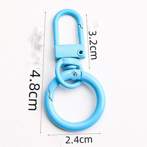 Llavero de 3.2 cm + Llavero de Resorte de 2.4 cm, Llavero de Caramelo para Accesorios de Bricolaje, Dijes para Bolsos, Llaveros, Anillo en <span class=keywords><strong>O</strong></span>, Hebilla, Gancho para Llaves - Product Image 3