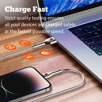 LDNIO LS871 Nouvelle Mode PVC 30W Type C Câble de Ligne de Données Fil de Chargeur Rapide Câbles USB C Câble pour Iphone Samsung
