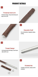 Supporti per Mensole a Muro con Fori e Scanalature, Staffe Nascoste per Mensole Flottanti con Viti - Product Image 5