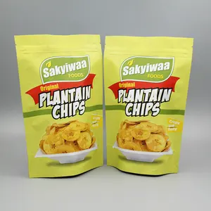 Chips de pomme de terre emballage logo imprimé noix sachets qualité alimentaire chips snack alimentaire emballage sacs