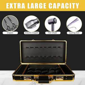 Estuche Profesional para Barbería, Maletín Portátil para Estilistas de Salón, Organizador de Herramientas de Corte de Cabello con Cerradura de Código - Product Image 3