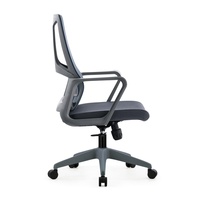Chaise de bureau ergonomique JOHOOFURNITURE, cadre gris, vente en gros, Sedia Da Ufficio pour bureau à domicile, coussin épais confortable