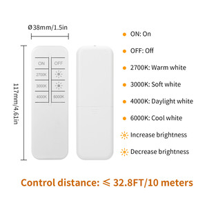 Chất lượng cao 7W SMD <span class=keywords><strong>LED</strong></span> thông minh <span class=keywords><strong>E27</strong></span> Ngô Bóng đèn siêu thị dân cư chiếu sáng AC230V bốn màu điều khiển từ xa <span class=keywords><strong>Dimmable</strong></span> - Product Image 6