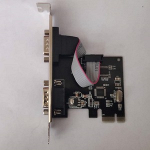 การ์ด Pci-E เป็นการ์ดเชื่อมต่อแบบอนุกรม พอร์ตคู่ Rs232 สำหรับการขยายอินเทอร์เฟซสำหรับอุปกรณ์เสริมคอมพิวเตอร์อุตสาหกรรม - Product Image 1