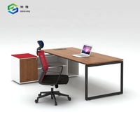 Bureau de direction à cadre en métal Bureau de direction moderne pour gestionnaire Table de bureau design