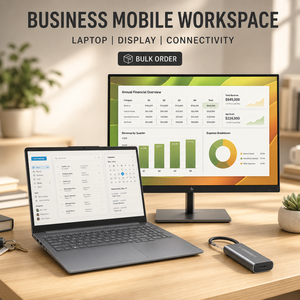 Solution informatique mobile professionnelle, ordinateur portable AI 16 pouces, moniteur IPS 23,8 pouces, hub USB 3.0, ensemble informatique de bureau pour commande en gros - Product Image 1