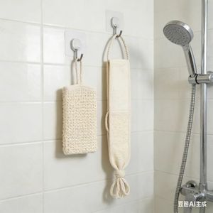Factory OEM Natural Loofah Sponge <strong>Back</strong> <strong>Scrubber</strong> for Bath Shower Exfoliating Body Use - Product Image 3