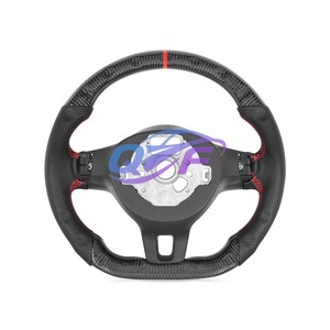 Volant sport en fibre de carbone forgée amélioré pour <span class=keywords><strong>Volkswagen</strong></span> Golf MK8 Tiguan 2020 2021 <span class=keywords><strong>2022</strong></span> 2023 2024, intérieur automobile - Product Image 4