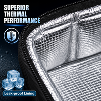 Sac isotherme personnalisé MOQ 200, sac à lunch thermique personnalisé, logo personnalisé, sac de pique-nique portable en toile Oxford imperméable
