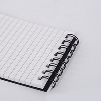 Individuell Bedrucktes PP-Cover A6 Mini Taschenformat Aqua Notizen Schwarzer Spiral-Wasserfester Notizblock Steinpapier-Notizbuch für Outdoor