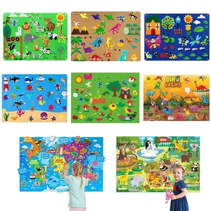 Giocattoli Educativi in Feltro DIY Konig Kids 'Animali del Mondo', Giochi Sicuri per Bambini, Tavola delle Attività in Feltro, Prodotto Educativo Montessori - Product Image 2