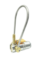 Connecteur rapide pour remplissage de bouteilles de gaz comprimé CZ G5/8 NPT1/4 240 bars avec loquet de sécurité pour station de remplissage