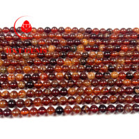 Oranye alami Garnet 8mm batu grosir manik-manik bulat