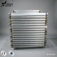 STARLIGHT CHUTES SC Acier galvanisé Acier inoxydable 304 Raccord d'angle rectangulaire à boulonner TDF/TDC pour conduits Personnalisable