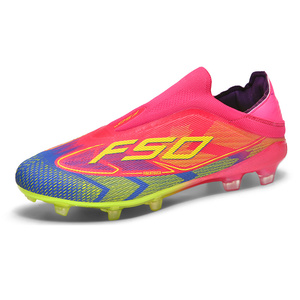 Produttore Cinese di Scarpe da Calcio Personalizzate, MOQ 1 Paio, Logo Personalizzato, Multicolore, Alta Qualità, Tomaia in PU, per Esterno e Futsal, Autunno Inverno - Product Image 2