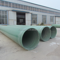 Tuyau en fibre de verre FRP GRP 400 mm |   Tuyau GRP de grand diamètre DN400 pour les projets d'alimentation en eau et de traitement des eaux usées