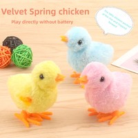 Jouet d'horlogerie éducatif amusant créatif chaud horloge mignon poulet en peluche sautant poulet jouet
