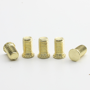 10 pièces/sac Vis à sertir auto-crevattantes à tête affleurante en acier inoxydable 304 plaqué or M3 M5 M6, Fixations à pression, Vis de rivetage - Product Image 4