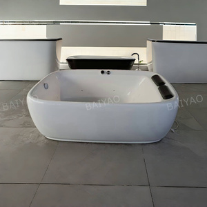 Bañera de Hidromasaje Moderna para <span class=keywords><strong>2</strong></span> <span class=keywords><strong>Personas</strong></span>, de Acrílico, Independiente, Tipo <span class=keywords><strong>Jacuzzi</strong></span>, 1.8m de Largo, Ecológica, para Uso en Hoteles, Blanca, para Baño Interior - Product Image 6
