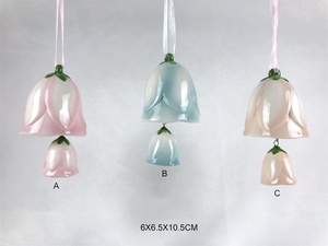 Handmade gốm Win Wedding mùa xuân trang trí nội thất hoa màu xanh chuông - Product Image 2