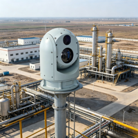 Caméra thermique multi-capteurs longue portée IP67, caméra thermique infrarouge PTZ pour la surveillance écologique et environnementale